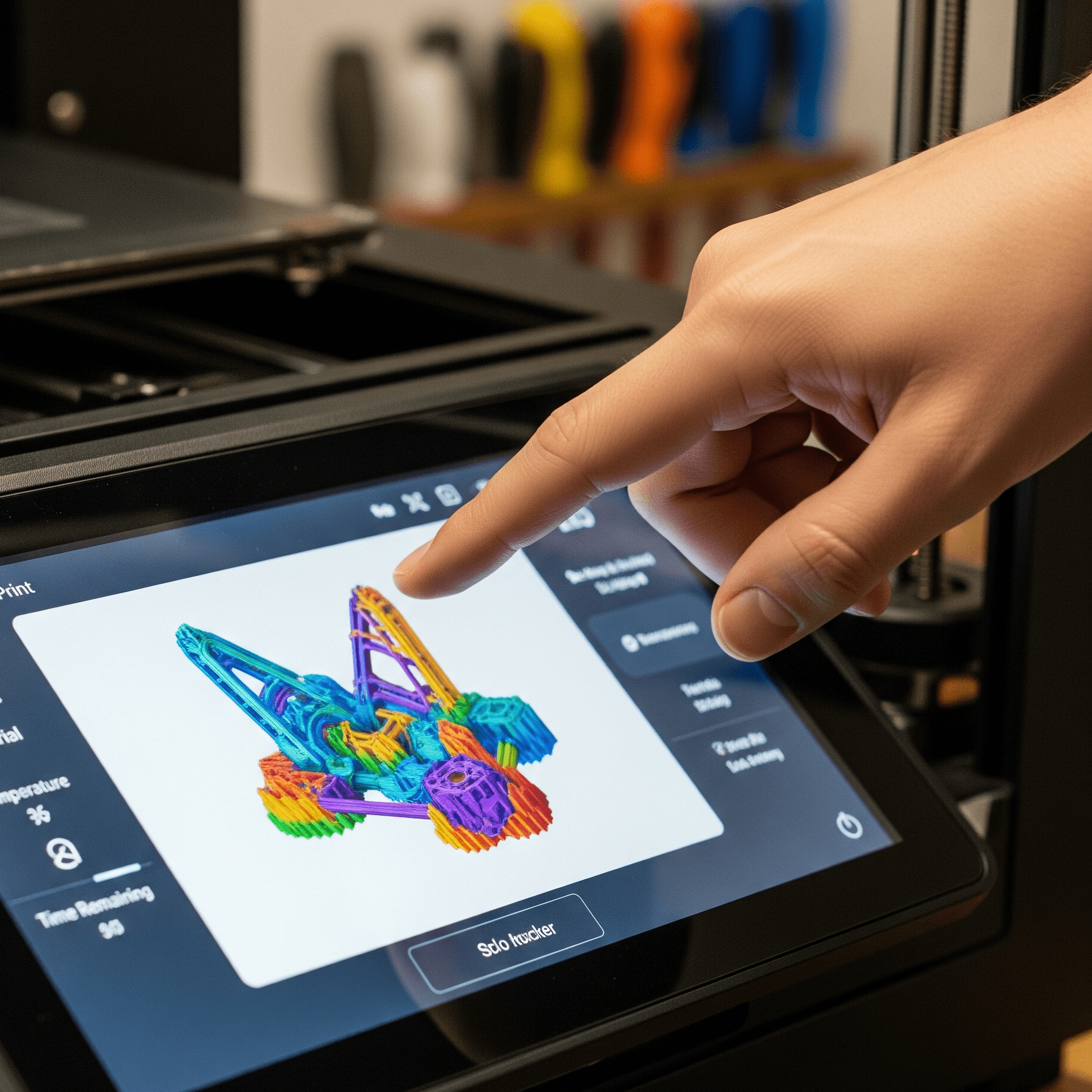 3D Printer Touchscreen Bediening Kennis