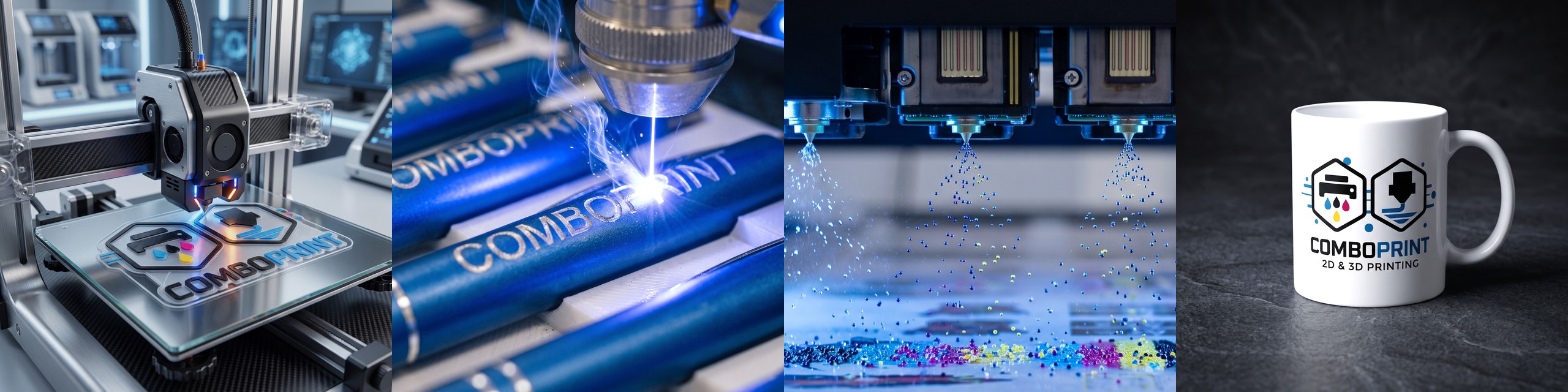 ComboPrint in actie: 3D-print, lasergraveren, UV DTF-print en sublimatie