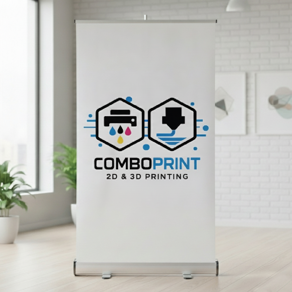 Roll-up banner met ComboPrint-logo